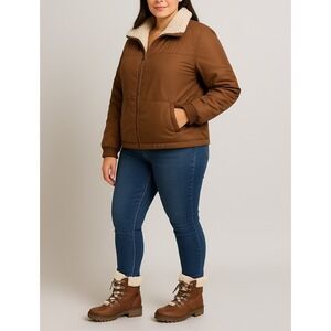 Unionbay Brown Sherpa Lined Hiking Boots | Women's Size 10M